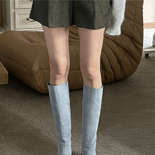 텐디 스웨이드 롱 부츠 (4cm)