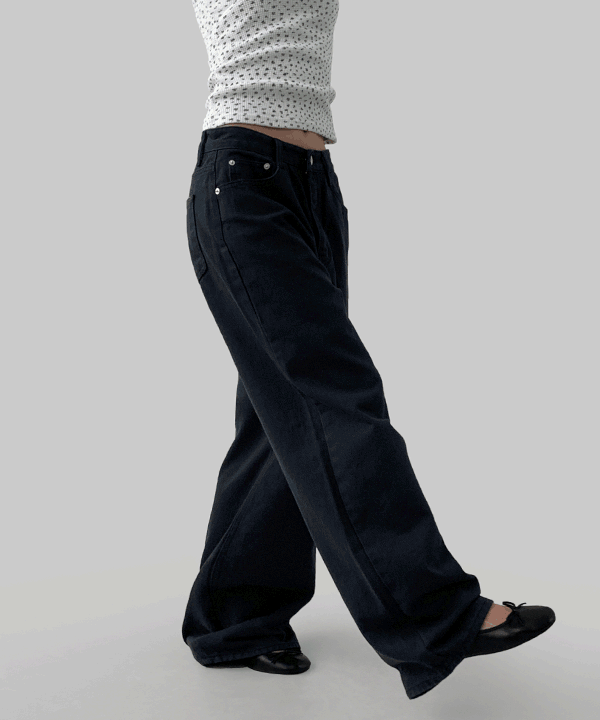 매니크 [무료배송] 페이링 와이드 코튼 팬츠