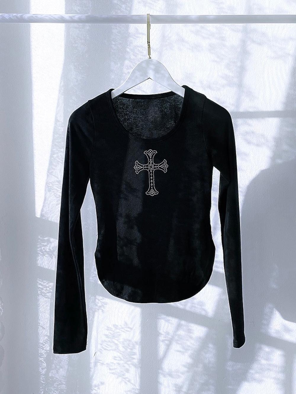 [기모추가!] Sparkling Cubic T-Shirts (Black)