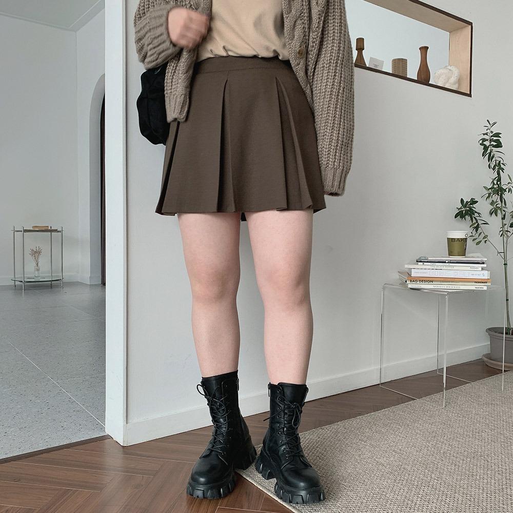 4753 [5천장돌파] 하비소장! 플리츠 치마바지(블랙,그레이,브라운)