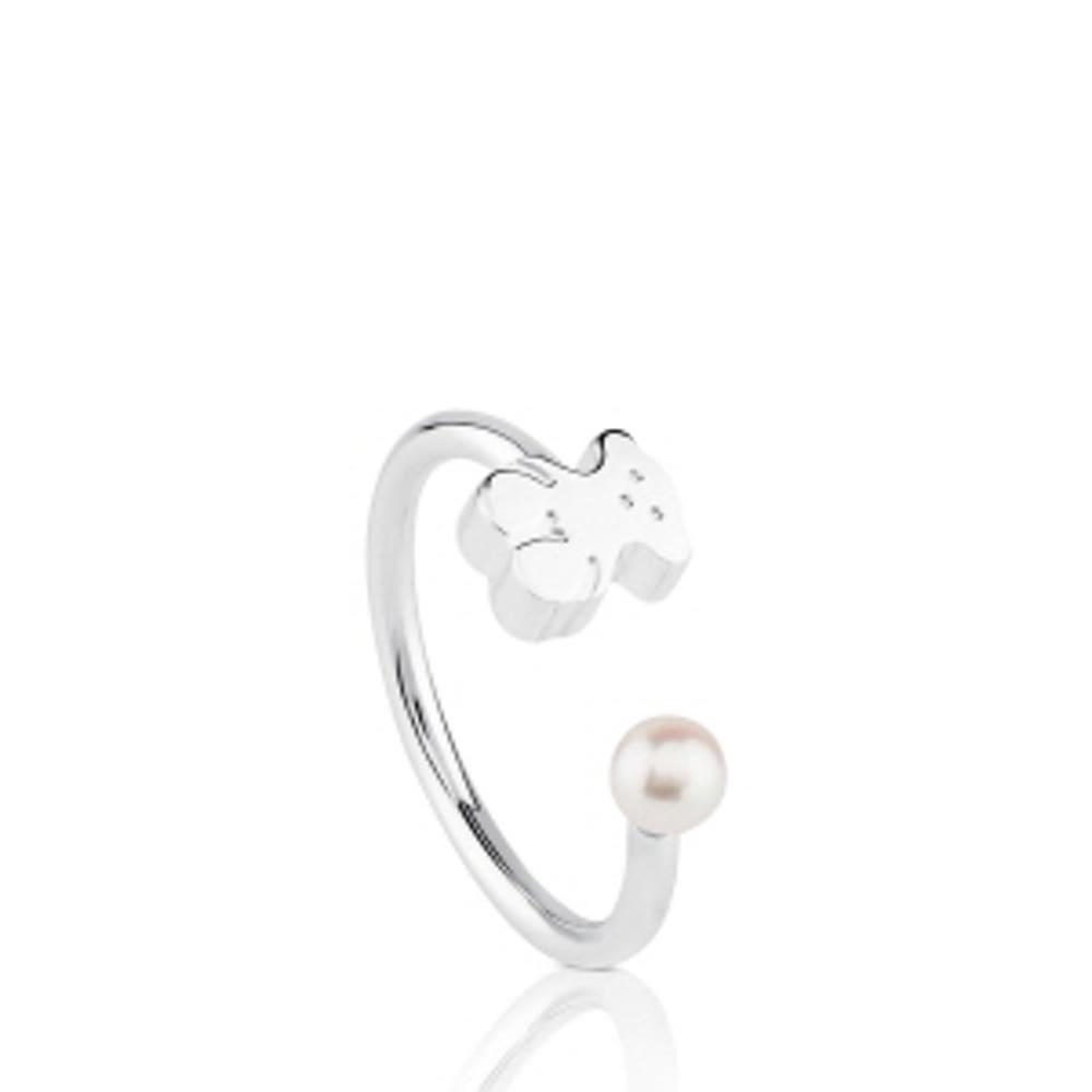 TOUS 실버 토스 스윗 돌 링 위드 펄 / Silver TOUS Sweet Dolls Ring with pearl / 반지 / 515915500