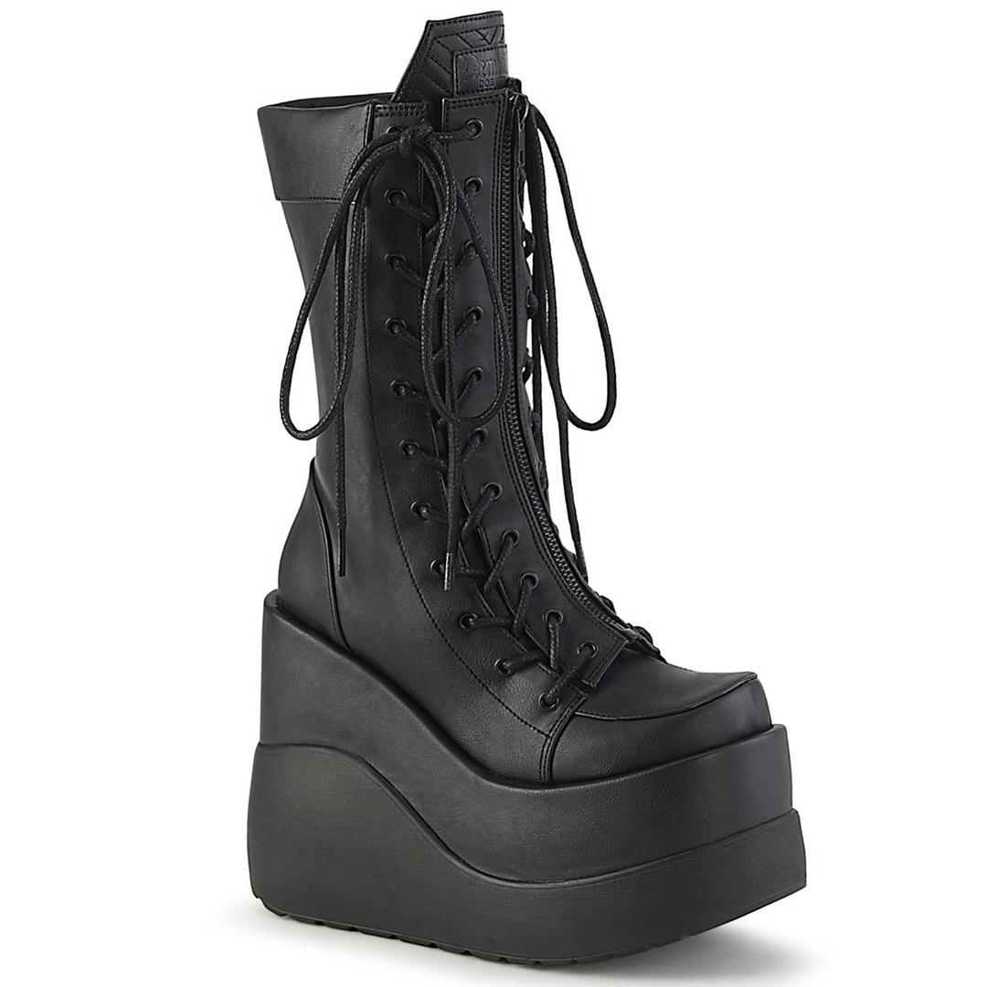 Void-118 - Black Vegan Leather-Patent / 6