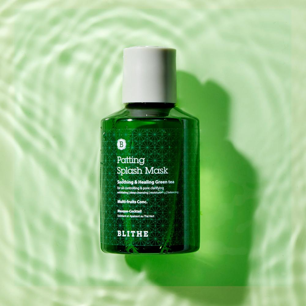 블라이드 패팅 스플래쉬 마스크 그린 150ml 여드름 세수 팩 저자극 각질제거 워시오프
