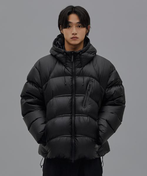NBNPF41083 / UNI 플라잉77 슈퍼라이트 후드형 헤비 구스다운 (BLACK)