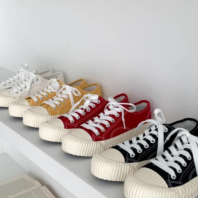 돌핀 무지 캔버스 스니커즈(2cm/4colors)