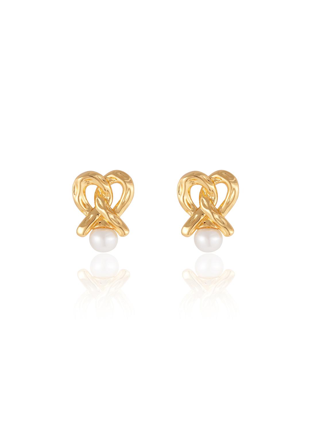 [NEW 20%] Pretzel Earrings (Gold)