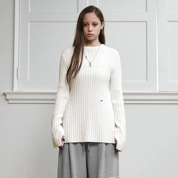 Backless Knit Pullover [ Ivory ]