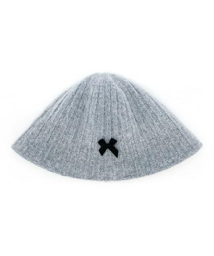 리본 앙고라 버킷 햇