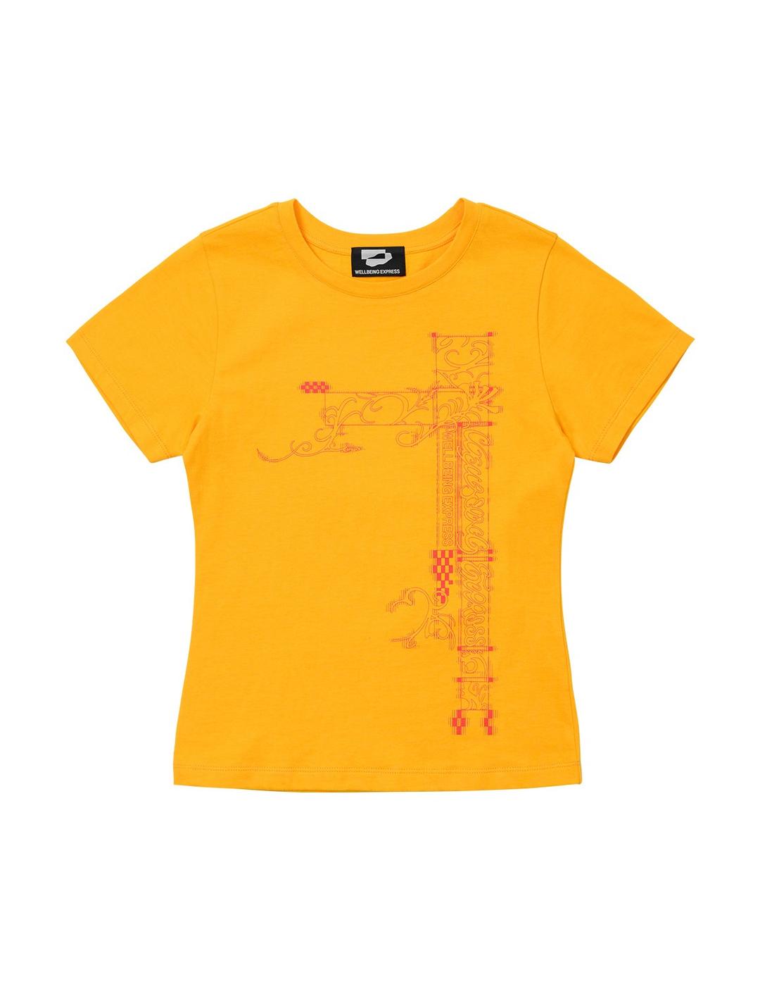 Hybrid Tattoo Tee Orange