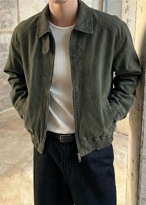 (premium)로우 워싱 코튼 블루종 자켓 4colors (3/20 예약배송)