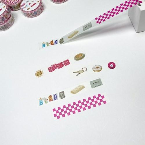 [핀오브데이] 핑크오브젝트 마스킹테이프