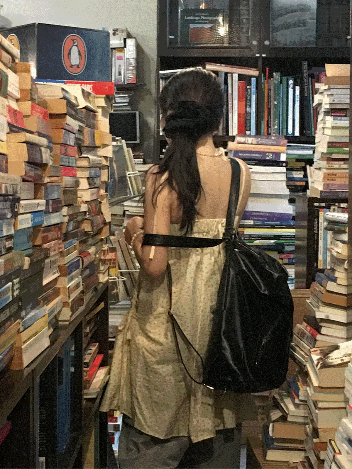 [3way]포켓 레더 백