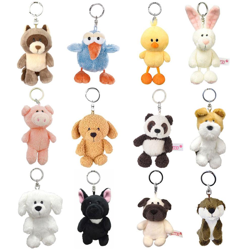 NICI 애니멀 봉제인형 키홀더 키링 키체인 니키 동물 열쇠고리 10cm