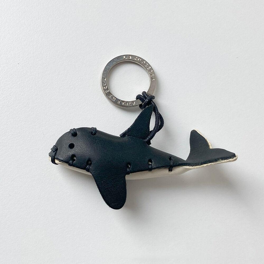 orca leather key holder&charm