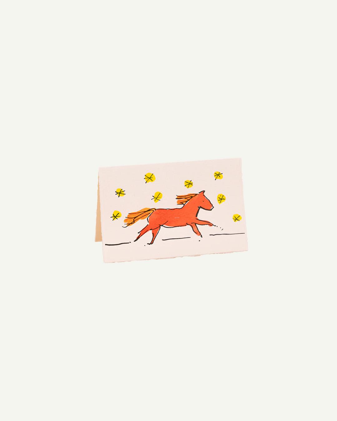 Scribble & Daub Card - Fire Horse (*mirabelle Exclusive)