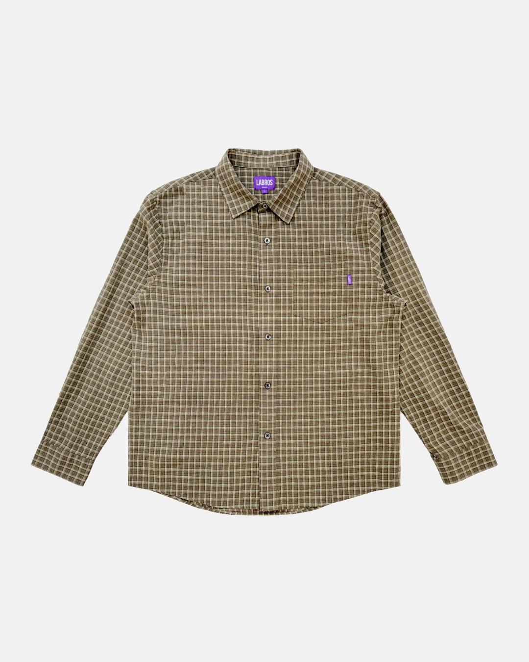 Mid Plaid Shirts (Beige)