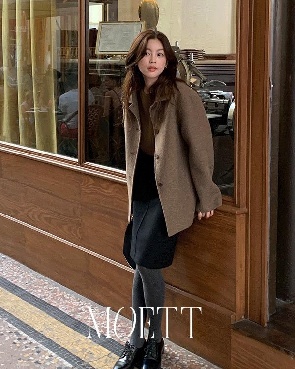 [MOETT] (카멜10%) 퓨어다 핸드메이드 코트 (ver. 싱글 하프)