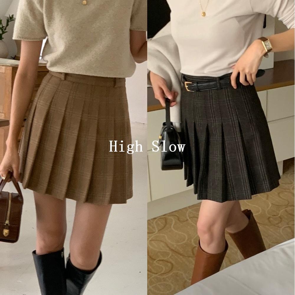 (당일) 리브레 보보 체크 스커트