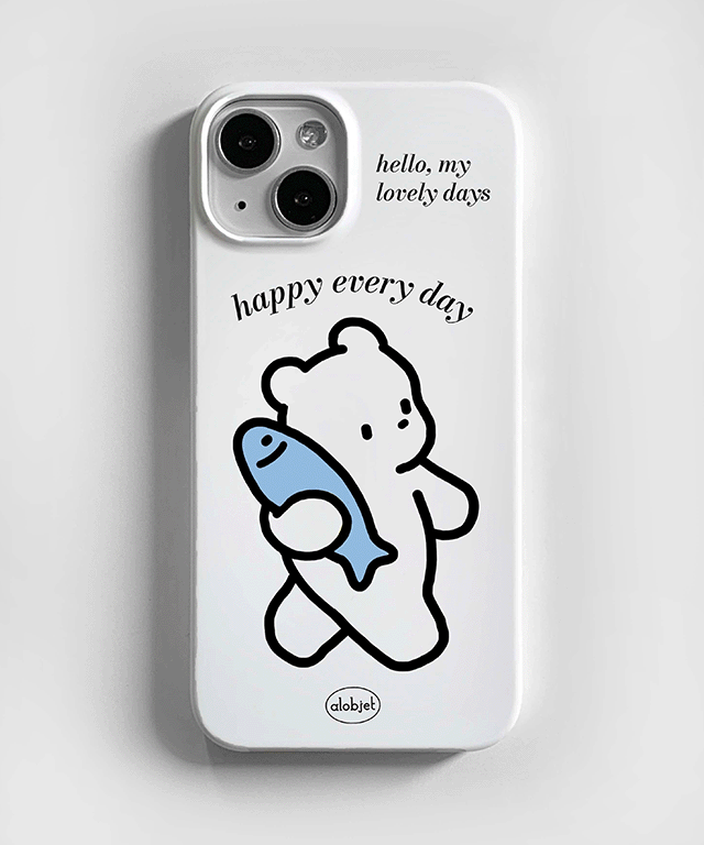 물고기 곰 베어 캐릭터 일러스트 카드수납 하드 범퍼케이스 미러케이스 젤리하드 아이폰 갤럭시 삼성 노트 제트플립 귀여운 친구생일선물 커플케이스