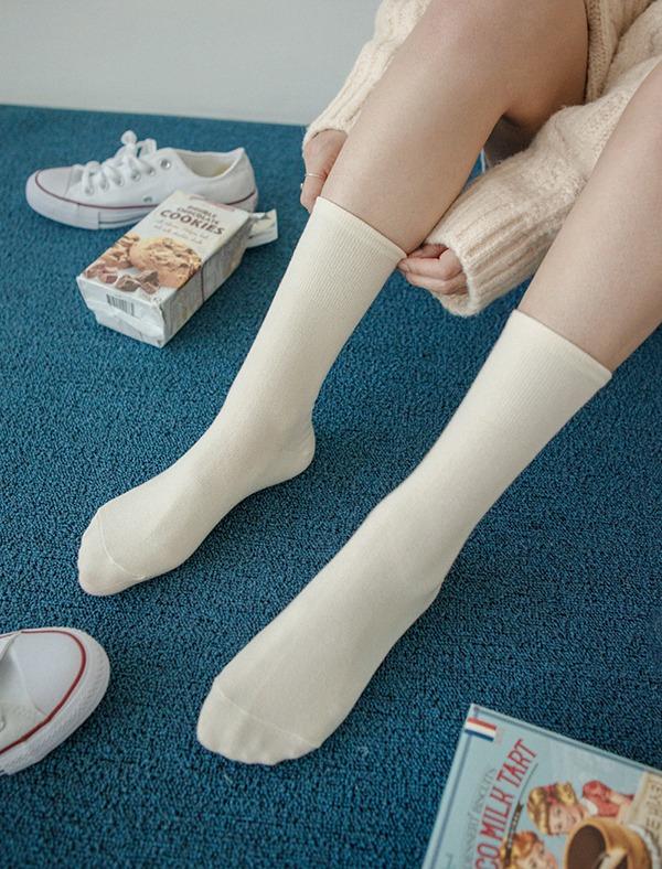 다양한 컬러 베이직 장목 양말 no 104