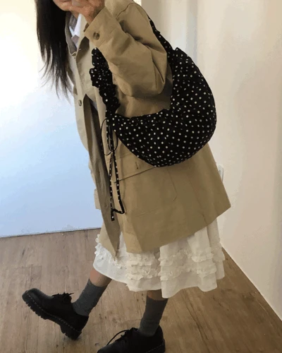 [오늘출발/MD추천]도트 크로아상백 (2color) *전 컬러 당일 발송 가능