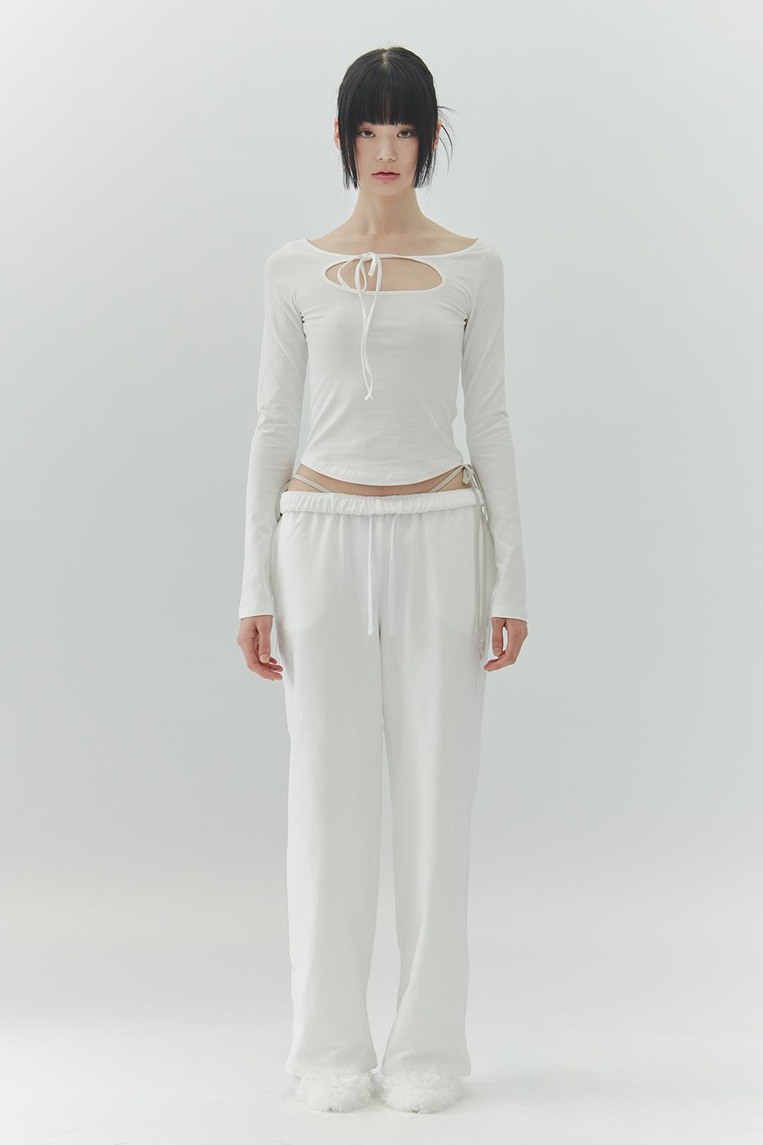 LOWER ORCHID TOP white