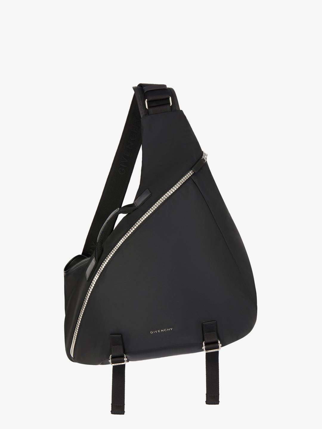 Medium G-Zip Triangle bag in nylon