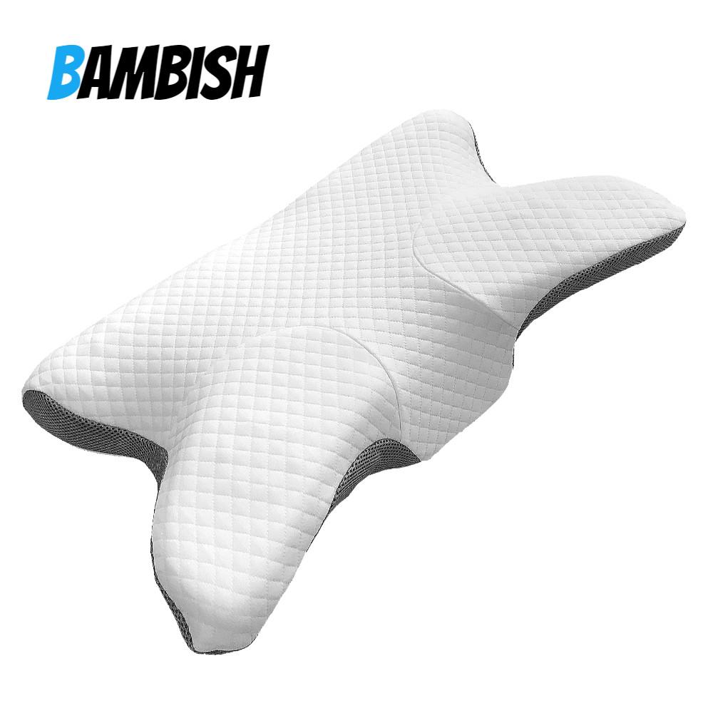 경추목베개 거북목 목디스크 낮은 베개 라텍스 일자목 빨아쓰는 메모리폼 별베개