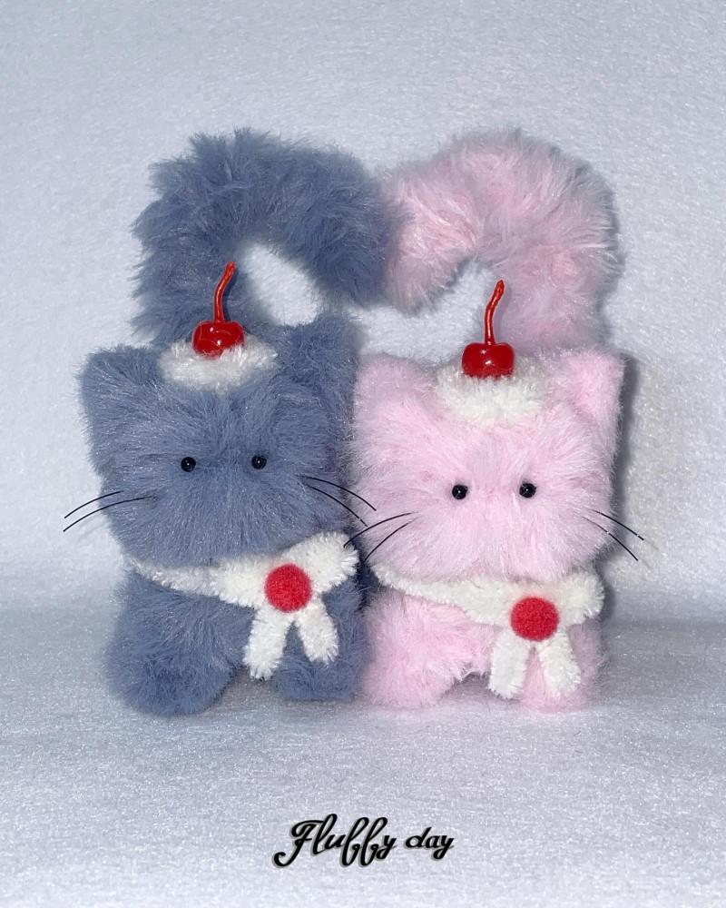 Cherry Myomyo cat Keyring