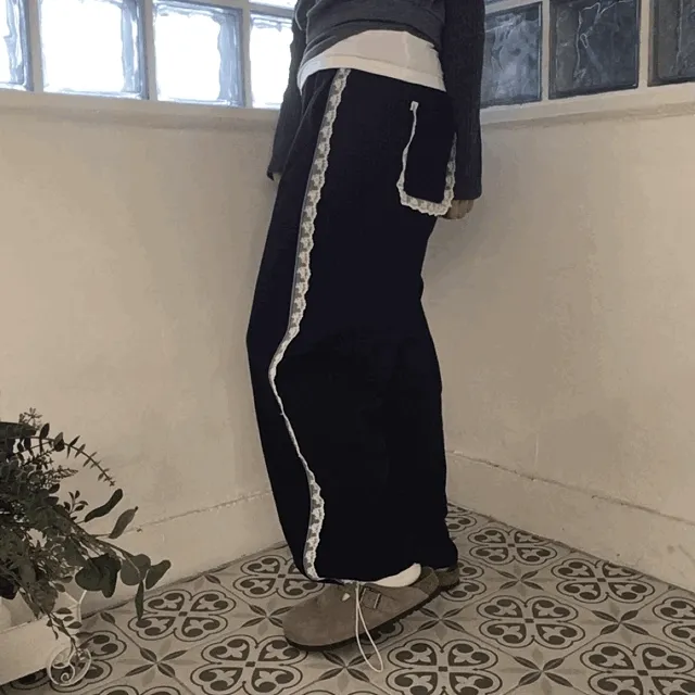 [pick!] 레이스 포켓 스트링 pt (2color)