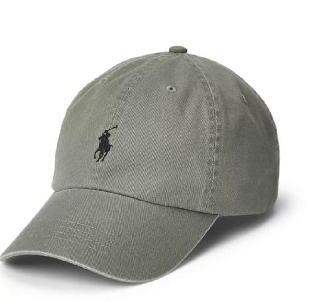 폴로 랄프 로렌 코튼 치노 남성 볼캡 야구 모자 그레이