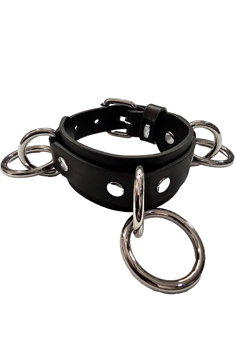 Lip Service Bondage Ring Bracelet Cuff Vegan