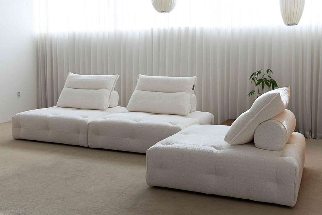 듀커쇼파 DK279 1인 코너형 모듈형 아쿠아텍스 패브릭소파