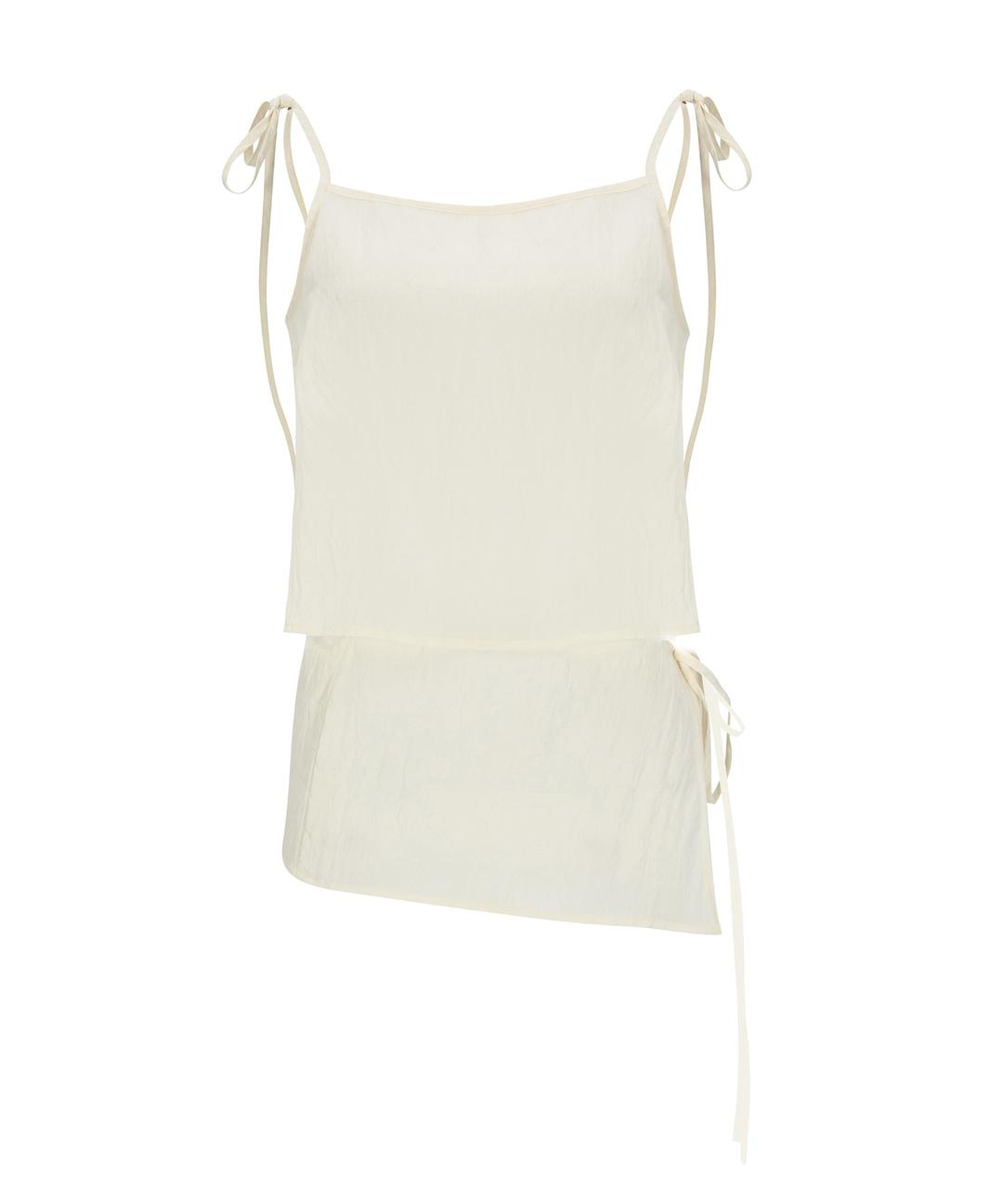 VISCOSE STRING SLEEVELESS [IVORY]