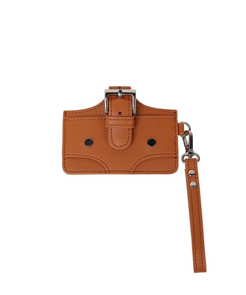 노이즈(NOISE)  버클 스터드 카드 지갑 - 브라운 - 사이즈 & 후기 | 무신사