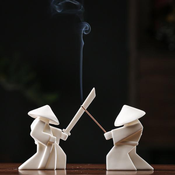 "무사의 검이 분리되는"무사 시리즈 3종 인센스 홀더 재미있는 인테리어소품