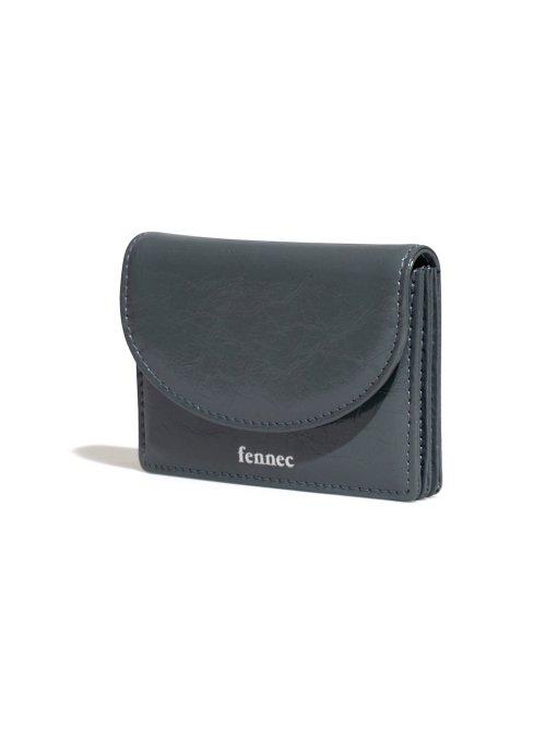 CRINKLE HALFMOON ACCORDION POCKET - DARK GREY