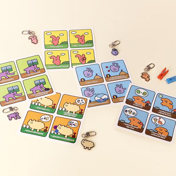 캐릭터 탄생 비하인드 스토리툰 엽서