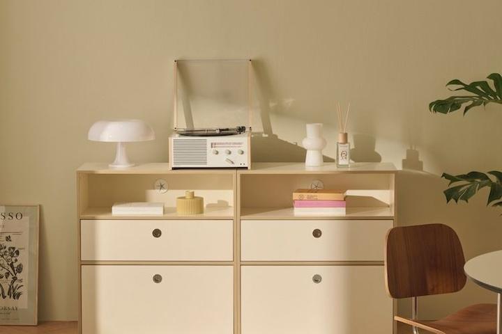 [무료배송] 리오 3단 수납장 3colors, 도어 선택