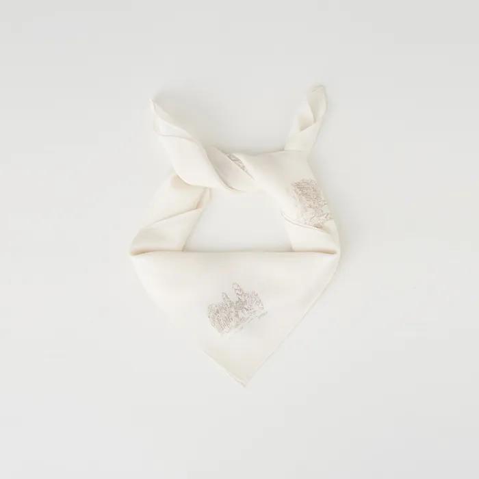 POND PRINTED SILK SCARF