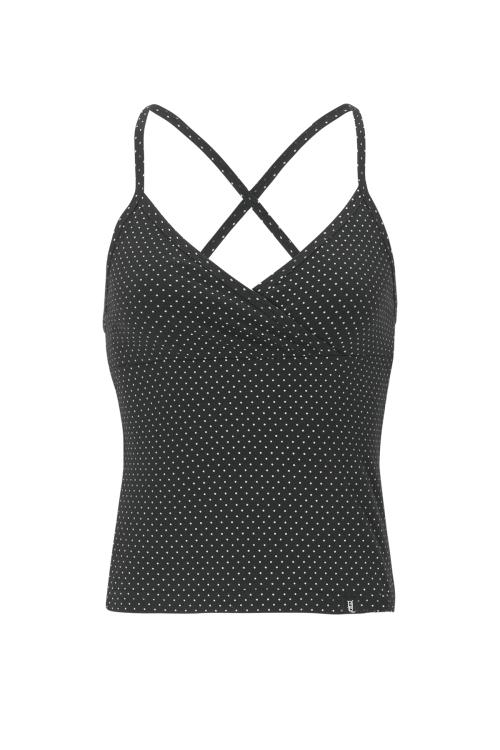 DOT CAMISOLE-BLACK