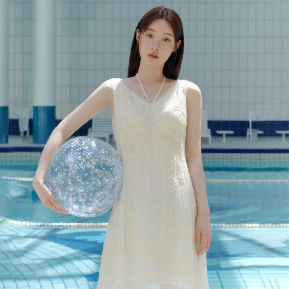 [온앤온](신세계 의정부점) 절개 디테일 레이어드 원피스 NEW4MO625