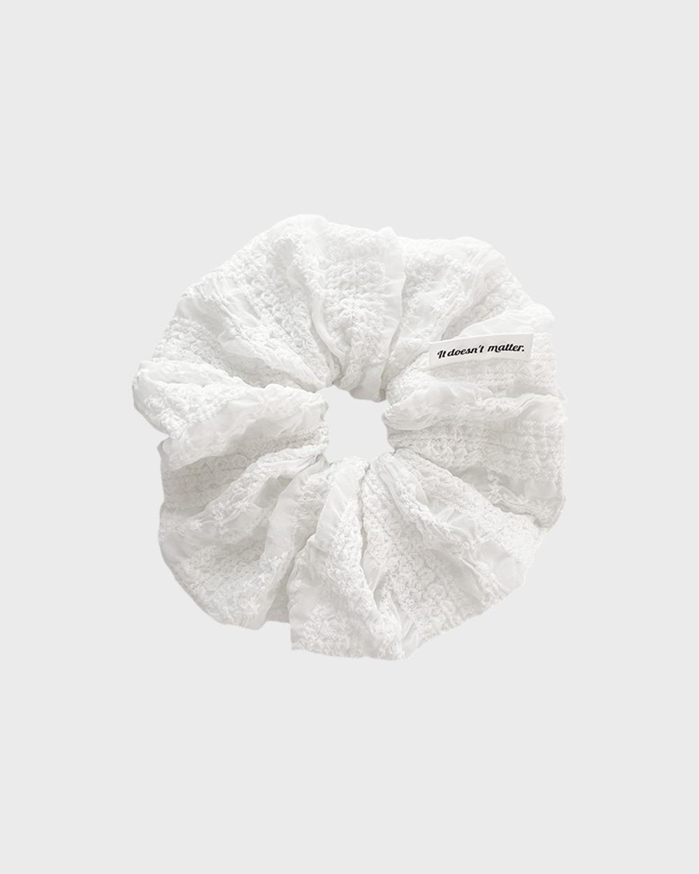 Soft lace scrunchie