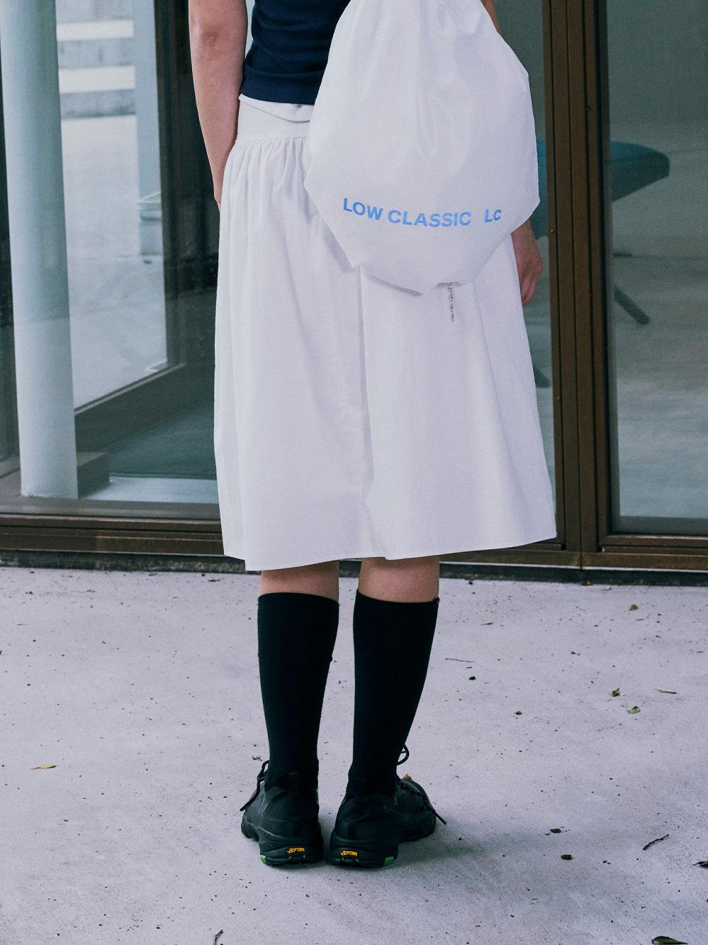 COTTON LACE VOLUME SKIRT_OFF WHITE