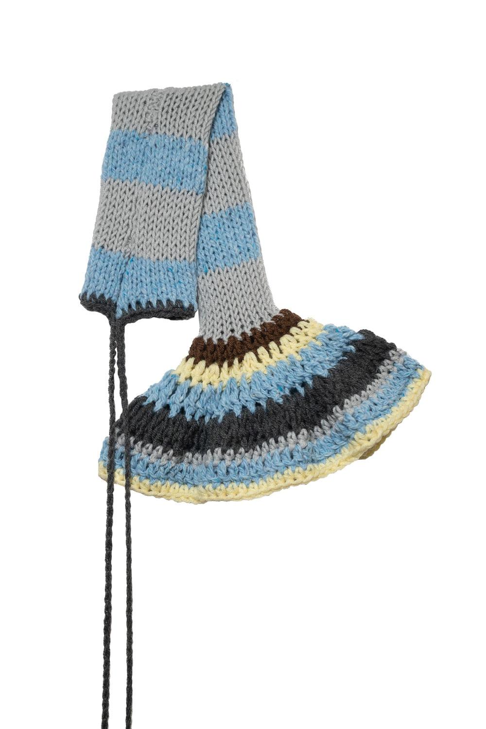 Tweed Wool Arm Warmer (2pcs) _BLUE