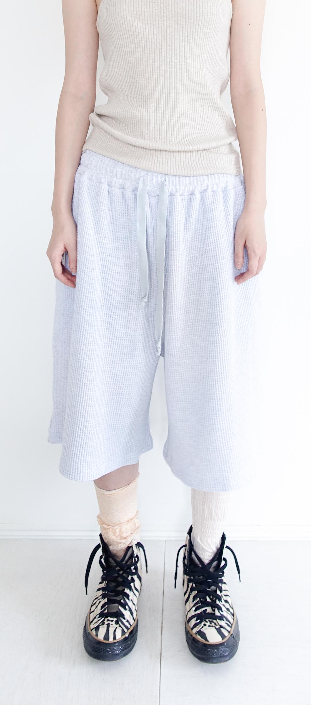 3차★[F.E.E.S] waffle bermuda pants (melange grey)