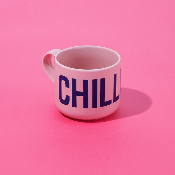 Vinyl mug : Vintage Pink