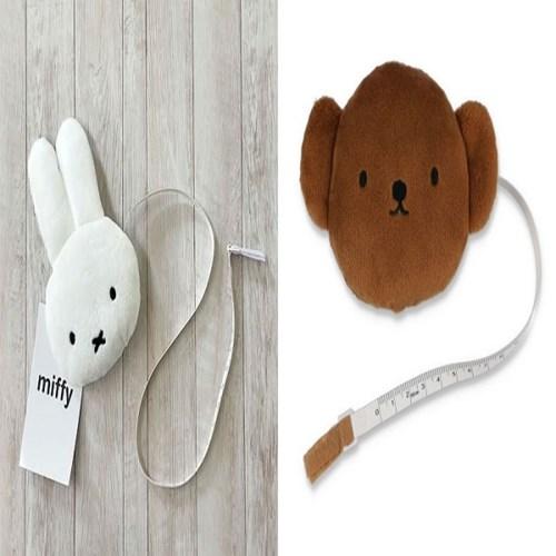 일본 캐릭터 미피 보리스 인형 줄자 2종