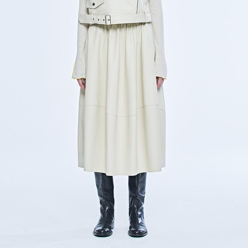 FRAN VOLUME SKIRT, IVORY