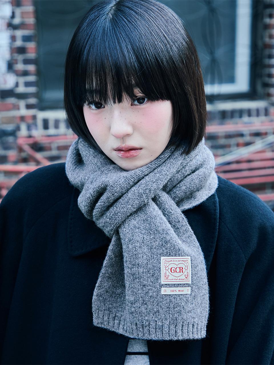 GCR Wool Muffler - Dark Gray